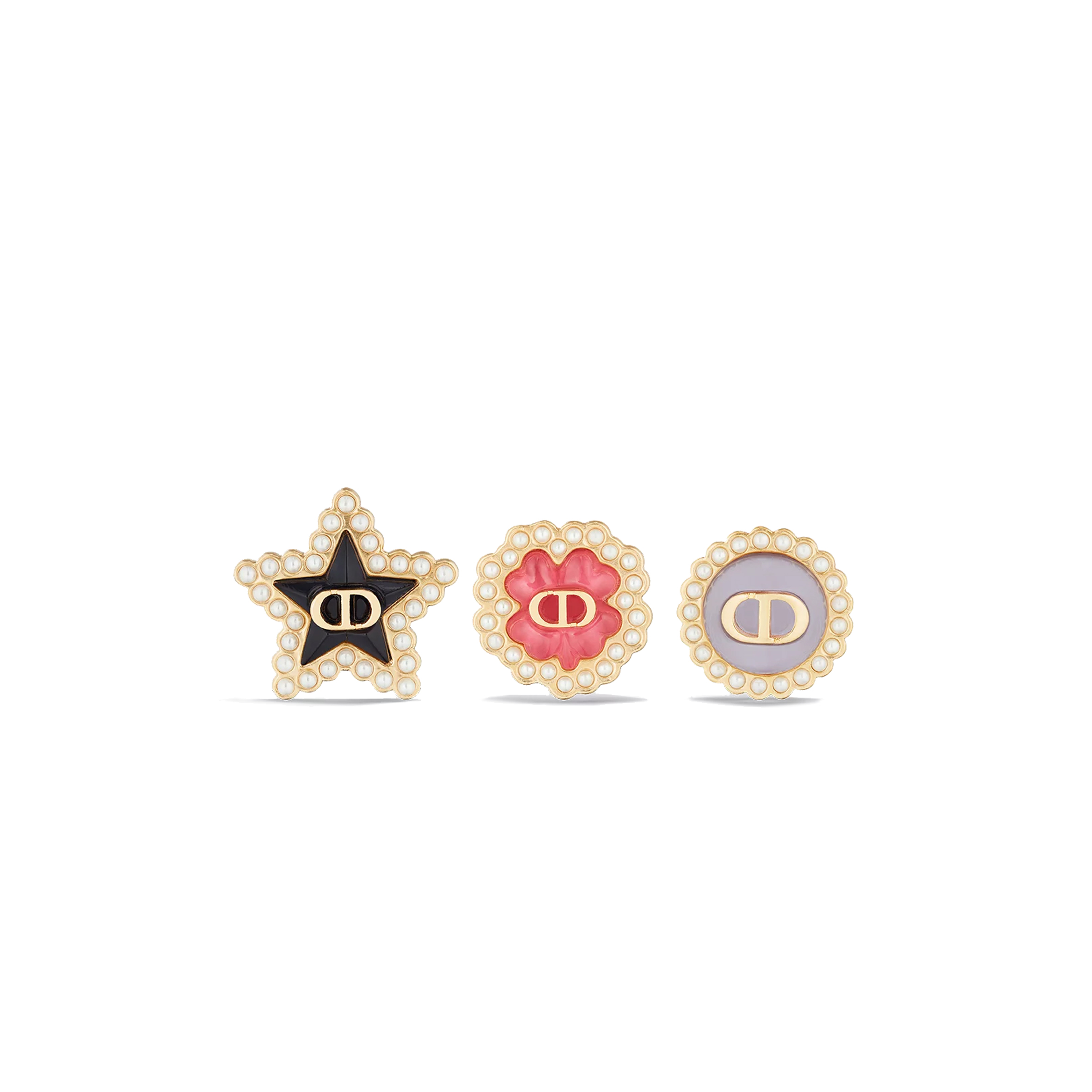 D*or petit cd lucky baroque stud earrings set e3749womve_d01x